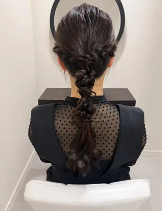 ロング ヘアアレンジ 松田 千佳のマツエク・マツパデザイン