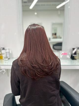 カラー 韓国風小顔カット🫧 トレンドスタイルのヘアスタイル