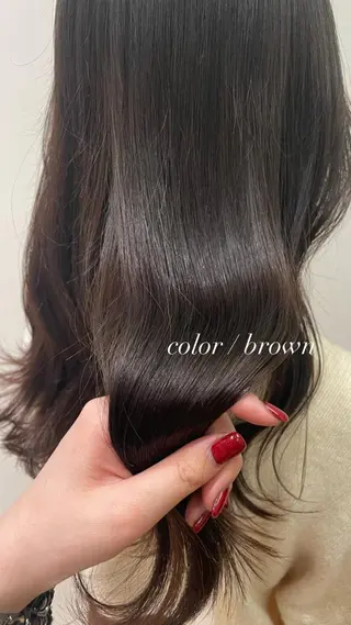 ロング カラー 似合わせカット/ 青竹真璃亜のヘアスタイル