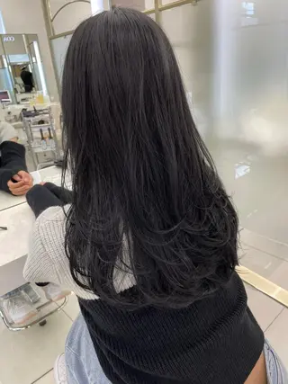 ロング カラー COA GINZA 空也/前髪/顔まわりのヘアスタイル