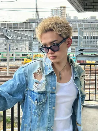 ショート カラー メンズ メンズ特化パーマ &カラー🔥小倉大和のヘアスタイル