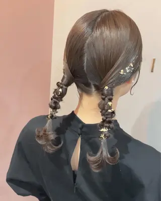 セミロング ヘアアレンジ Mila chihiroのヘアスタイル