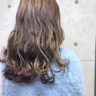 セミロング カラー ヘアアレンジ 店長 大方康暉のヘアスタイル