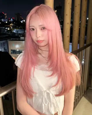 セミロング 原宿/ブリーチ特化/ RYUTOのヘアスタイル