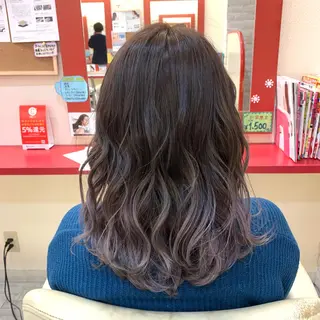セミロング カラー 櫻井 なんなのヘアスタイル