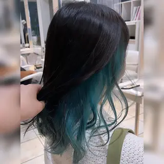 セミロング カラー 【髪質改善特化】 艶髪/透明感カラーのヘアスタイル