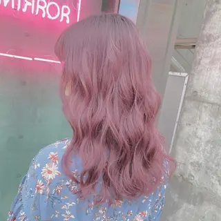 ロング カラー ヘアアレンジ メンズ キッズ ブリーチの髪様 MASATOのヘアスタイル