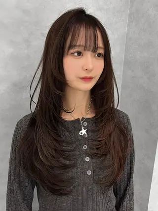 ロング カラー 💎KEN /レイヤー/韓国💎のヘアスタイル