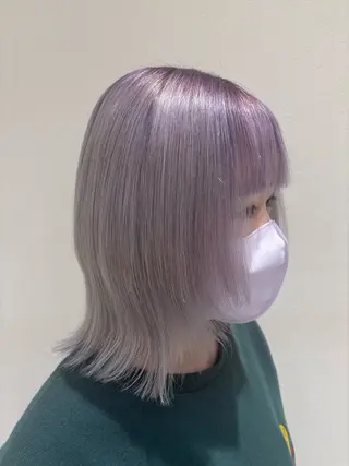 ミディアム カラー トバ ショウゴのヘアスタイル
