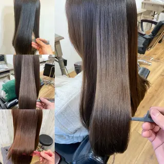 ロング カラー ヘアアレンジ ネイル 夜23時まで予約🉑 reverieあきらのヘアスタイル
