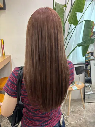 ロング 福田 佳穂のヘアスタイル