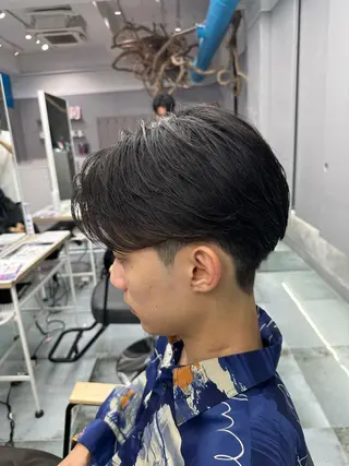 ショート パーマ メンズ 松戸レイヤーカット 塚原悠斗のヘアスタイル