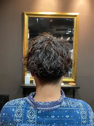 パーマ メンズ 木下 龍斗のヘアスタイル