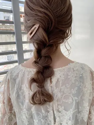 ロング カラー ヘアアレンジ NANA／trend style🕊🍑のヘアスタイル