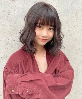 ミディアム カラー 今野 美栄のヘアスタイル