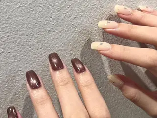 ネイル ki🍒🍒 ki ツルツルネイルのネイルデザイン