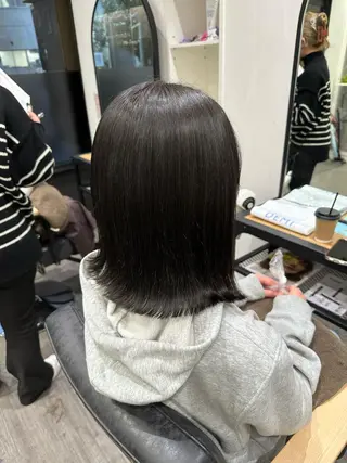 ミディアム カラー 艶髪レイヤー上田 紗也🇰🇷💗のヘアスタイル