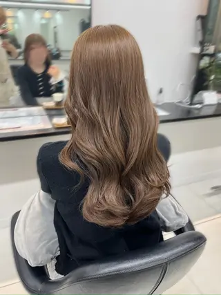 ロング カラー ブリーチなしWカラー /アレンジ/ユウミのヘアスタイル
