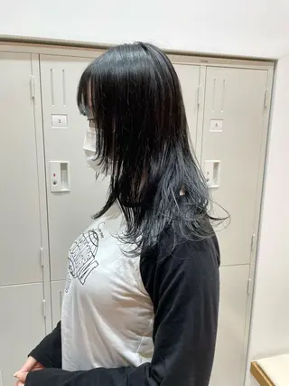 セミロング 🐺ウルフ/レイヤー カット/高嶋湧大のヘアスタイル
