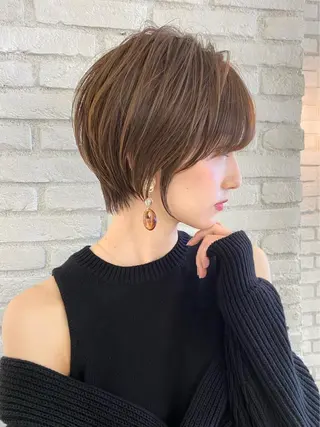 ショート 💎巻ける縮毛矯正/ 艶髪💎石渕智也のヘアスタイル
