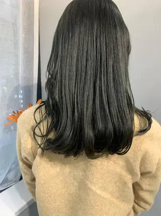 ロング カラー ボブパーマコテ巻き風 パーマNo1深江秀平のヘアスタイル