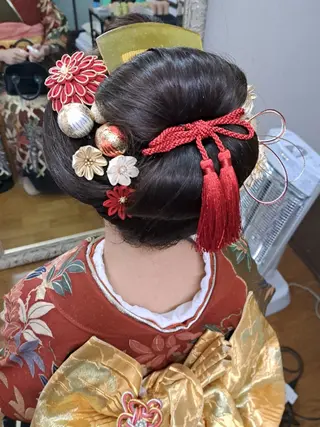 ヘアアレンジ ロング 案西 美里のヘアスタイル