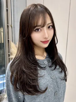 ロング 🫧ハッシュレイヤー ×髪質改善🫧清野のヘアスタイル