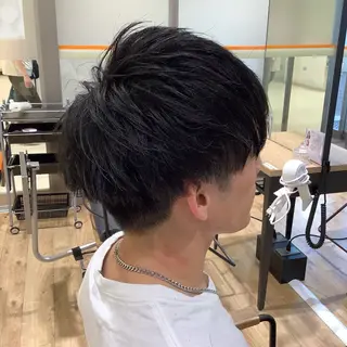 ショート メンズ 髪質改善縮毛矯正 美容師✂️山崎竜二のヘアスタイル