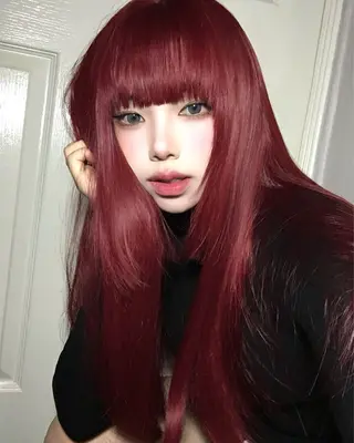 カラー 透明感×暖色カラー 🍒𝐘𝐮𝐤𝐚のヘアスタイル