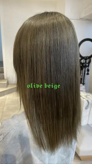 ロング カラー ボブ/レイヤーカット 縮毛矯正/コウキ新宿のヘアスタイル