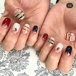 ネイル 渋谷/チップ長さ出し 👑アプレgel-xのネイルデザイン