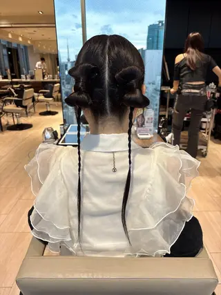 ロング ヘアアレンジ 穂積 未優のヘアスタイル