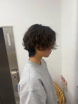 メンズ オリーブ🫒/レイヤ ー/KIRATOのヘアスタイル