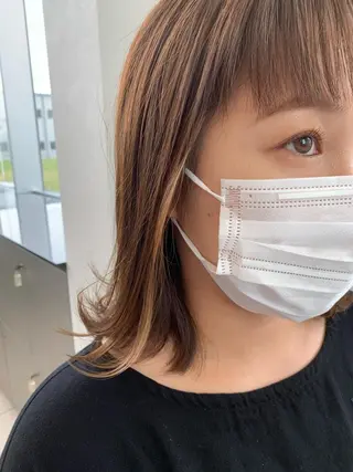 ミディアム 田辺 貞和のヘアスタイル