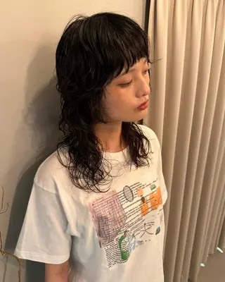 ミディアム パーマ 原宿/くるくるパーマ 🌴yacoのヘアスタイル