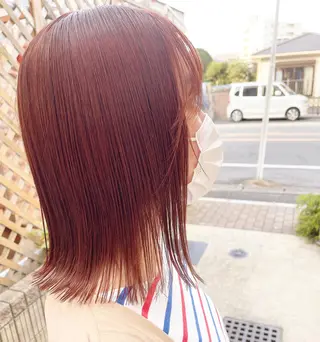 ミディアム トレンドパーマ 加藤菜月のヘアスタイル