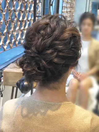 ミディアム カラー ヘアアレンジ TOKI /透明感/原宿のヘアスタイル