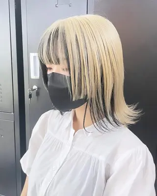 ミディアム カラー パーマ ヘアアレンジ メンズ キッズ ネイル マツエク・マツパ アイブロウ エビスザキレン/メン ズ/心斎橋🌳のヘアスタイル