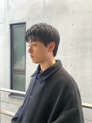 ショート メンズ おしゃれパーマ メンズ特化/みーまんのヘアスタイル