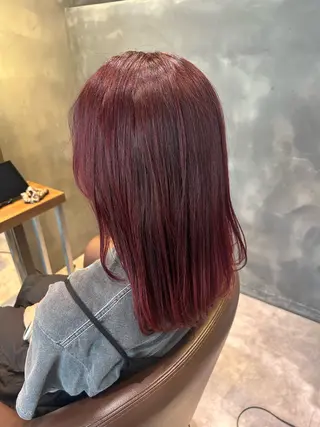 セミロング カラー 山本 夏樹のヘアスタイル