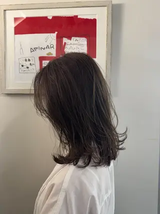 ミディアム カラー ブリーチ/エクステ/ 新宿/アリルのヘアスタイル