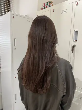 ロング カラー 原口 桃歌のヘアスタイル