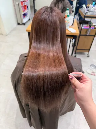 ロング カラー 暖色カラー/艶カラー パーマ/nihoのヘアスタイル