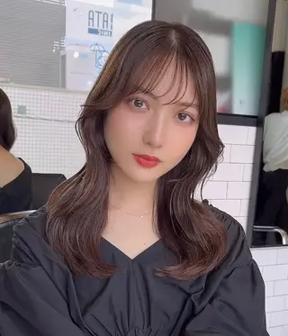 セミロング カラー 🌫️大人韓国ヘア 🌫️naoyaのヘアスタイル