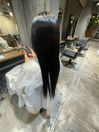 ロング 縮毛矯正/大庭 亨仁 表参道のヘアスタイル