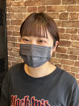 ショート カラー パーマ ヘアアレンジ メンズ キッズ ネイル マツエク・マツパ アイブロウ 久木原 ゆりのヘアスタイル