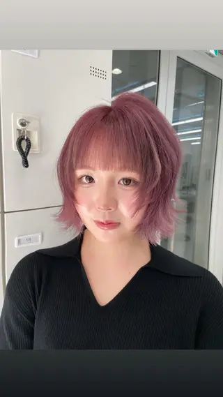 カラー mayu/ブリーチ/ layer/似合わせのヘアスタイル