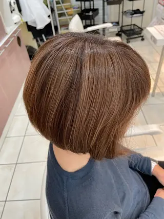 ショート カラー 髪質改善・白髪ぼかし /お悩み対応カラーのヘアスタイル