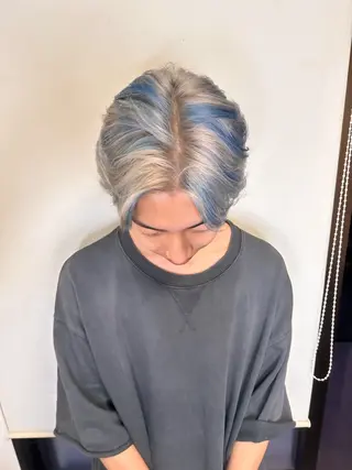 ショート カラー メンズ ブリーチカラー🫧 森　凪沙のヘアスタイル