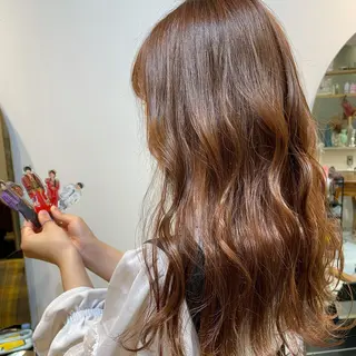 ロング カラー ヘアアレンジ REONA🪽✨薬院 レイヤーカット🫧のヘアスタイル
